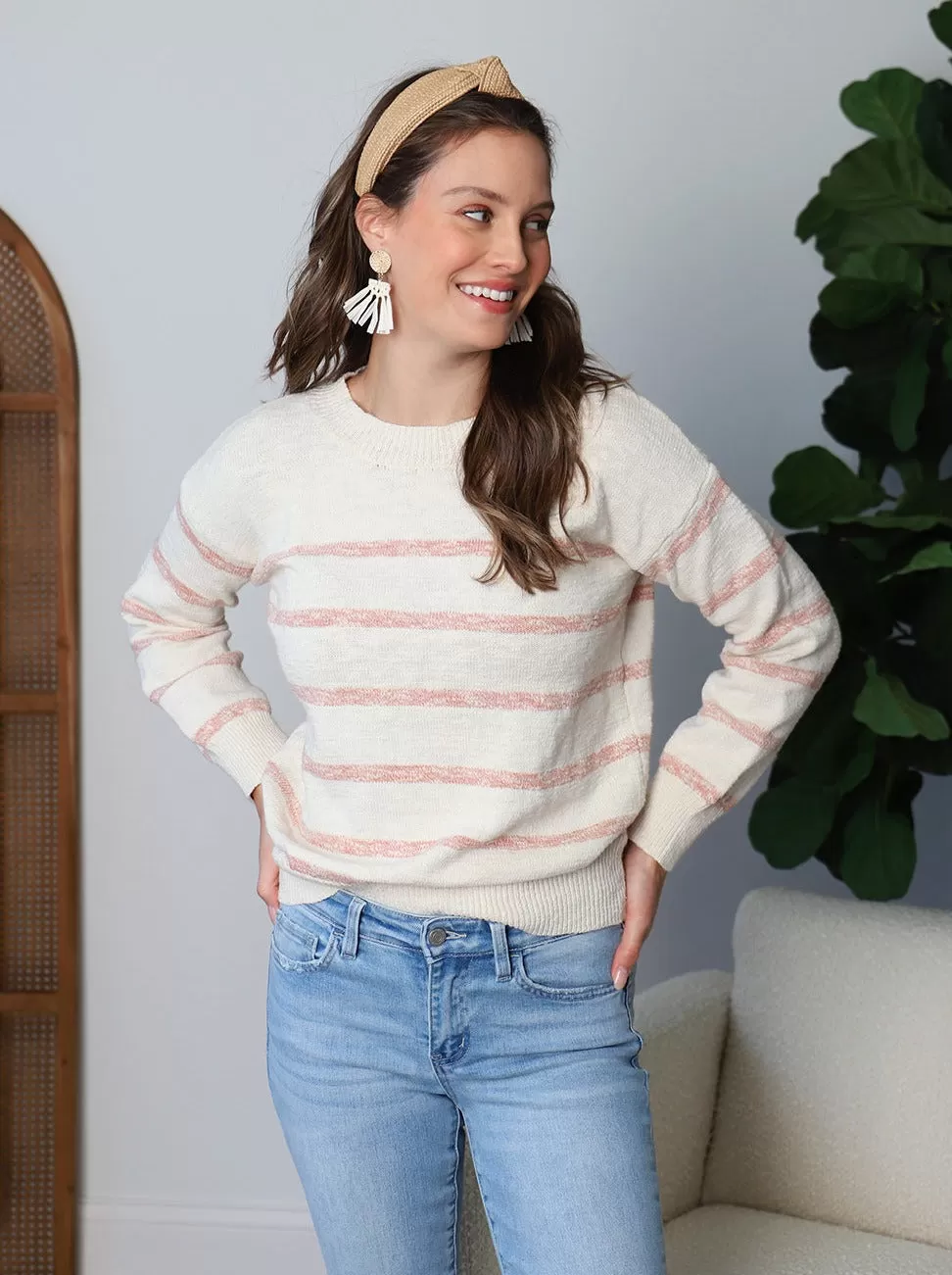 Heather Textured Sweater