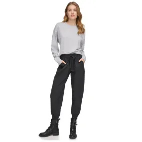 High Waisted Trousers -Black