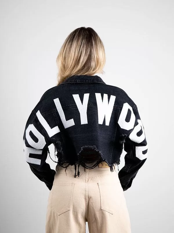 Hollywood Crop Denim Jacket