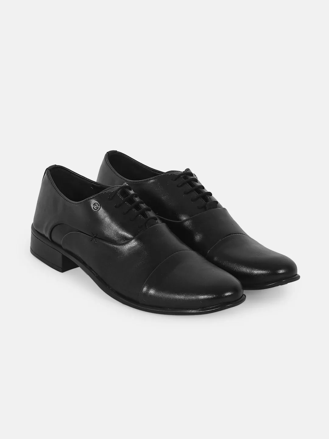 JUMP USA Mens Black Laceup Formal Shoes