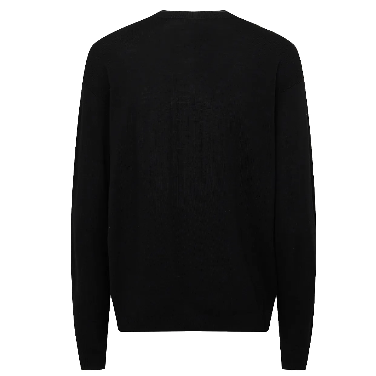 Karl Ikonik Merino Wool Cardigan -Black