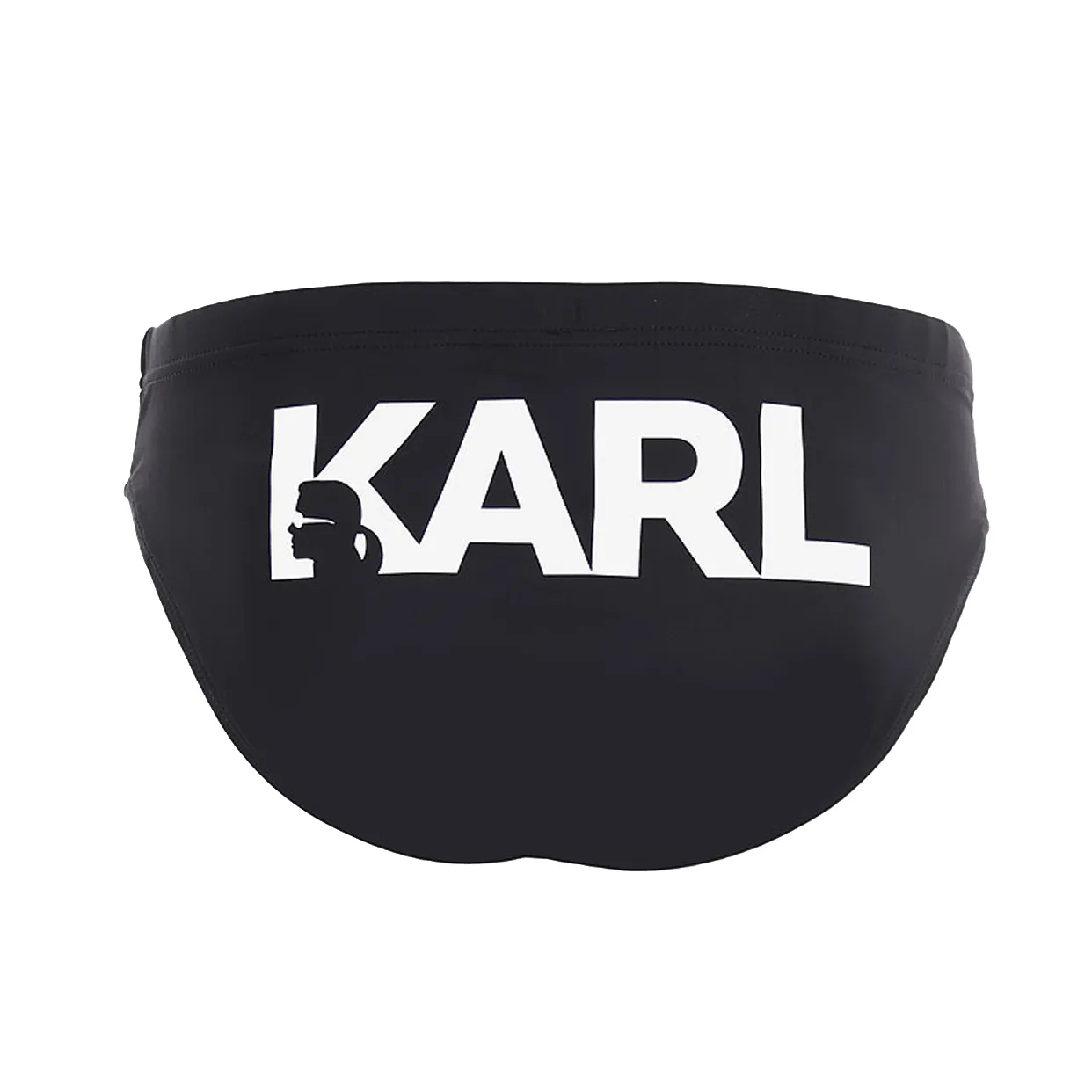 Karl Logo Swim Briefs -Black