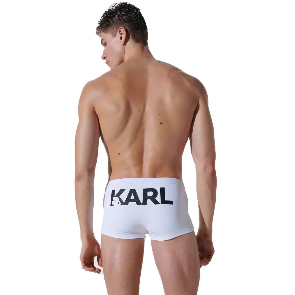 Karl Logo Trunks -White