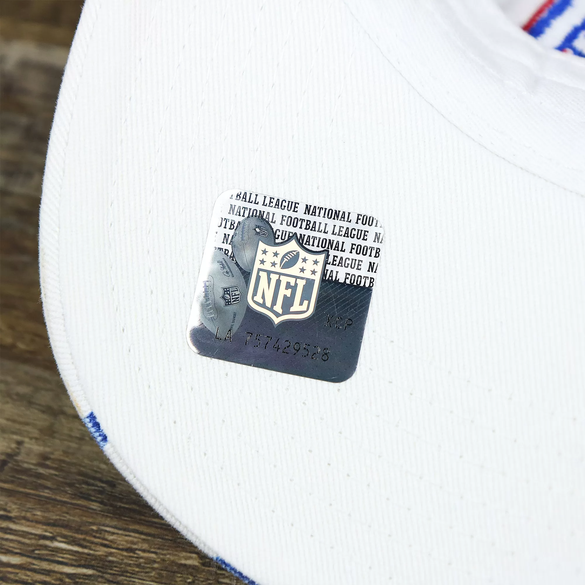 Kids New York Giants Hearts All Over Print Dad Hat | White Kid’s Dad Hat