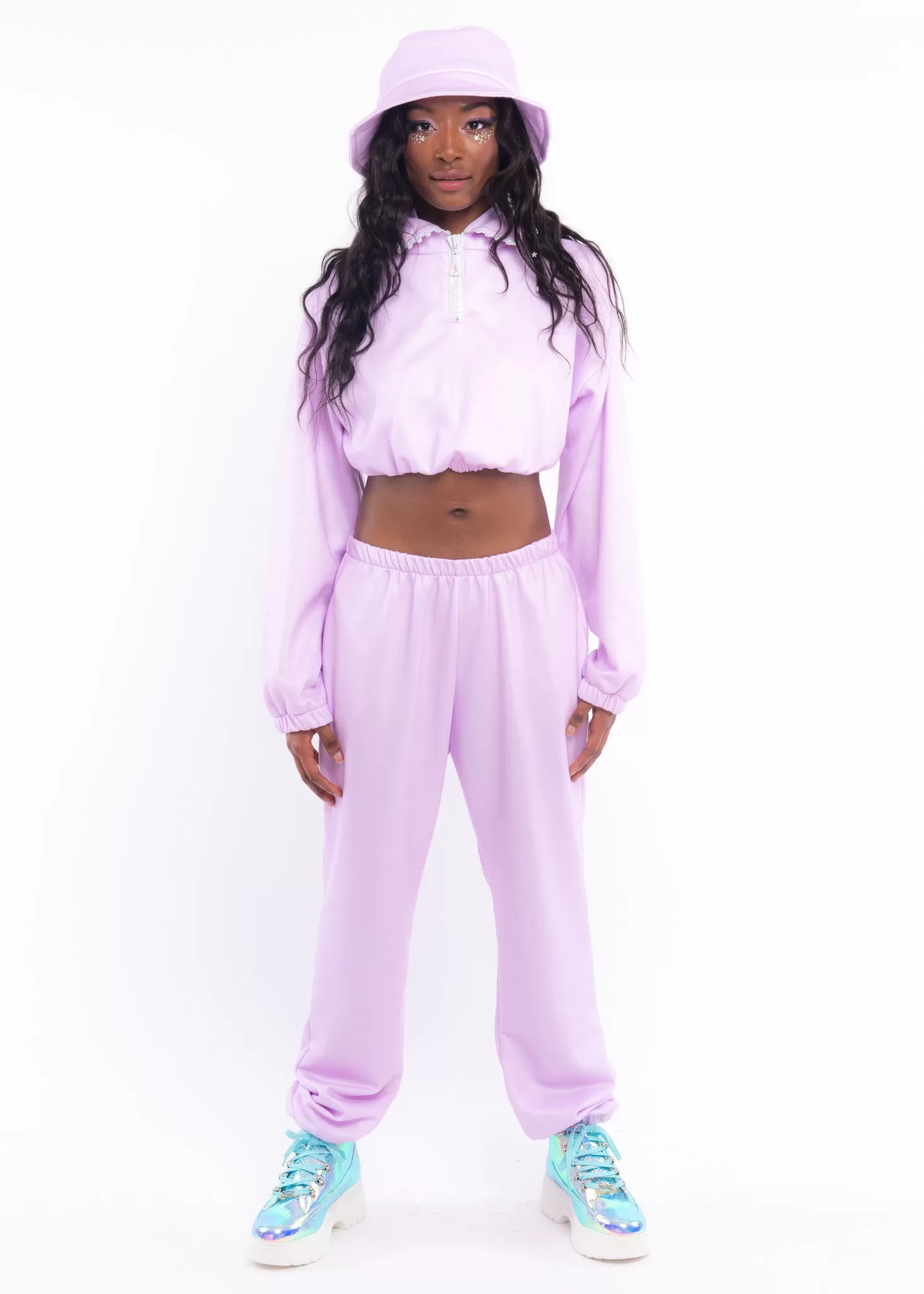 Lavender Fleece Sweat Pants