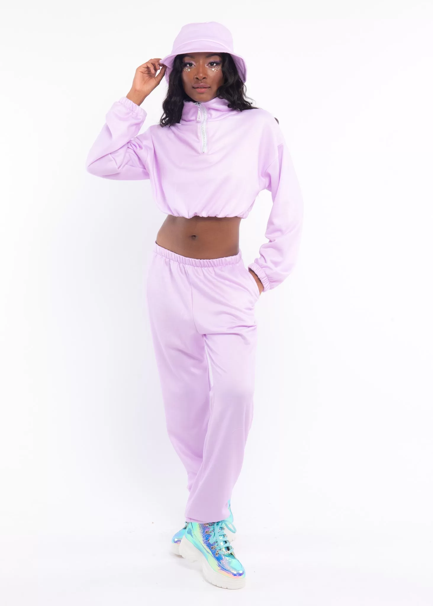 Lavender Fleece Sweat Pants