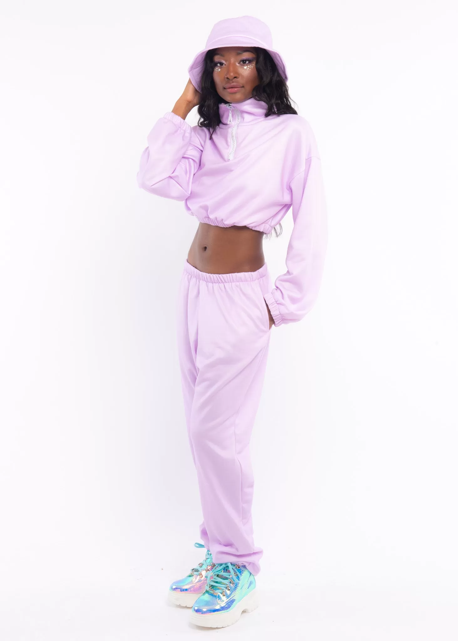 Lavender Fleece Sweat Pants