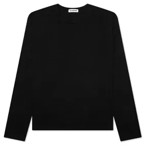 Layered Sweater With T-Shirt - Black