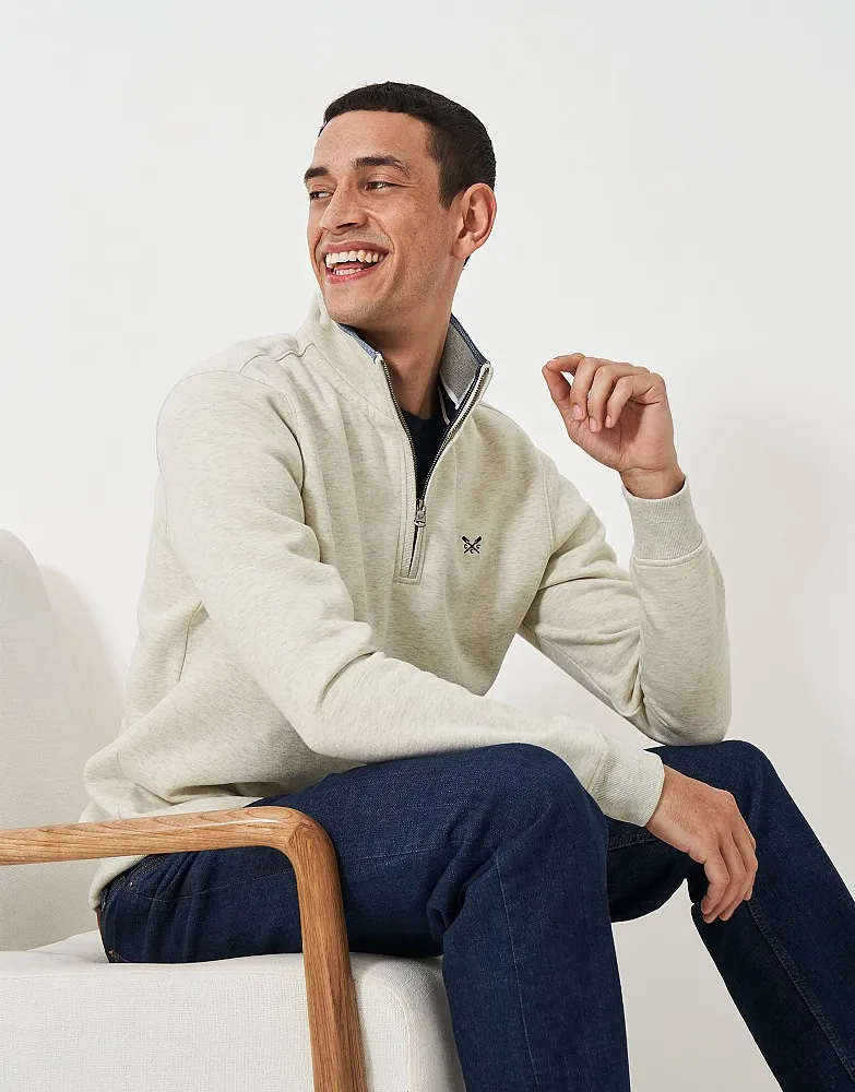 Men's Classic Half Zip Sweatshirt from Crew Clothing Company