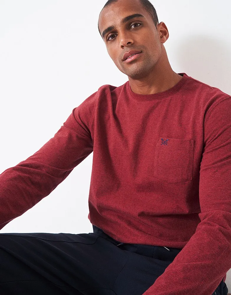 Men's Long Sleeve Jersey Pyjama Top from Crew Clothing Company