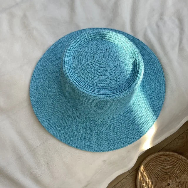 Natural Panama Straw Summer Hat