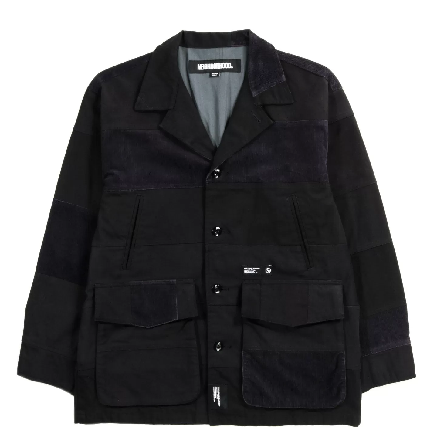 NEIGHBORHOOD PATCHWORK JACKET BLACK