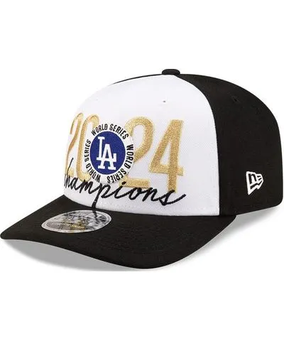 New Era Men's Black Los Angeles Dodgers 2024 World Series Champions Locker Room 9SEVENTY Adjustable Hat