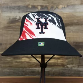 New York Mets 2022 4th of July Stars And Stripes Bucket Hat | Navy Bucket Hat