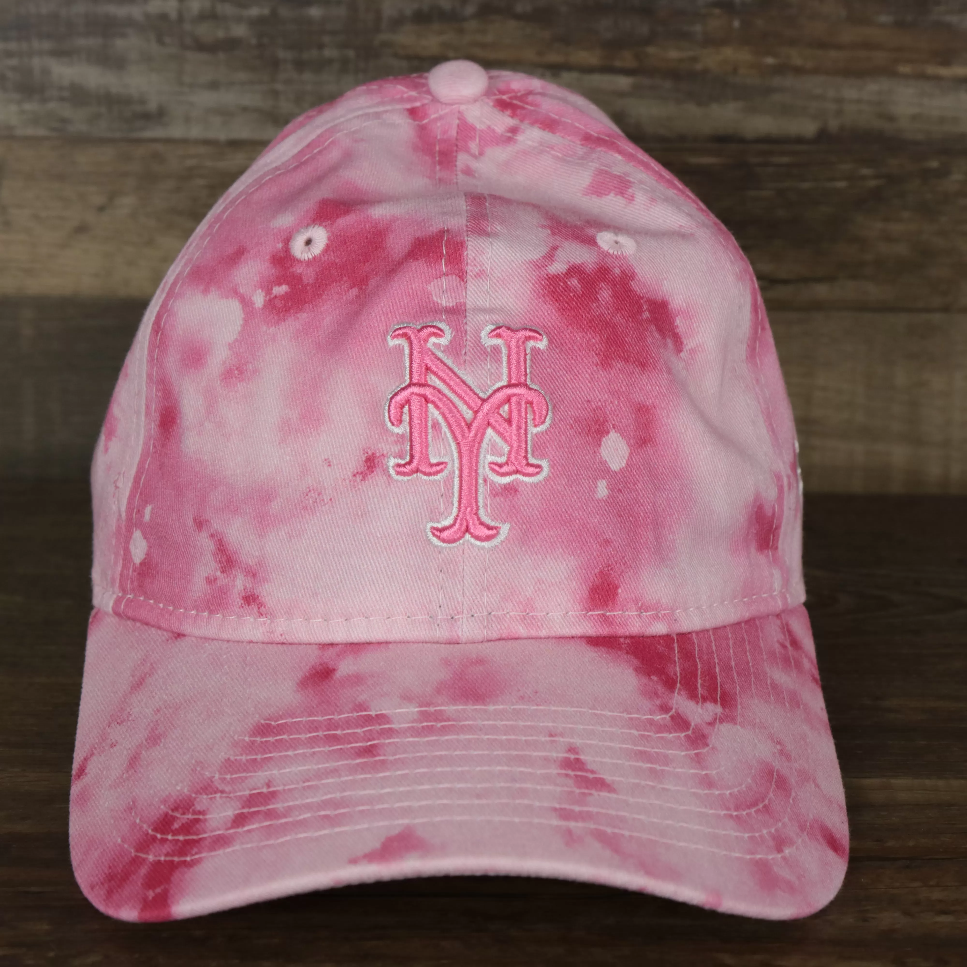 New York Mets 2022 Mother’s Day On-Field 9Twenty Women’s Dad Hat | Pink Tye Dye