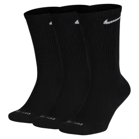 Nike Everyday Cush Crew Socks 3 Pack - Black/White