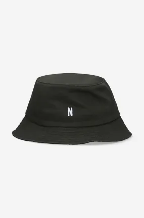 Norse Projects cotton hat brown color