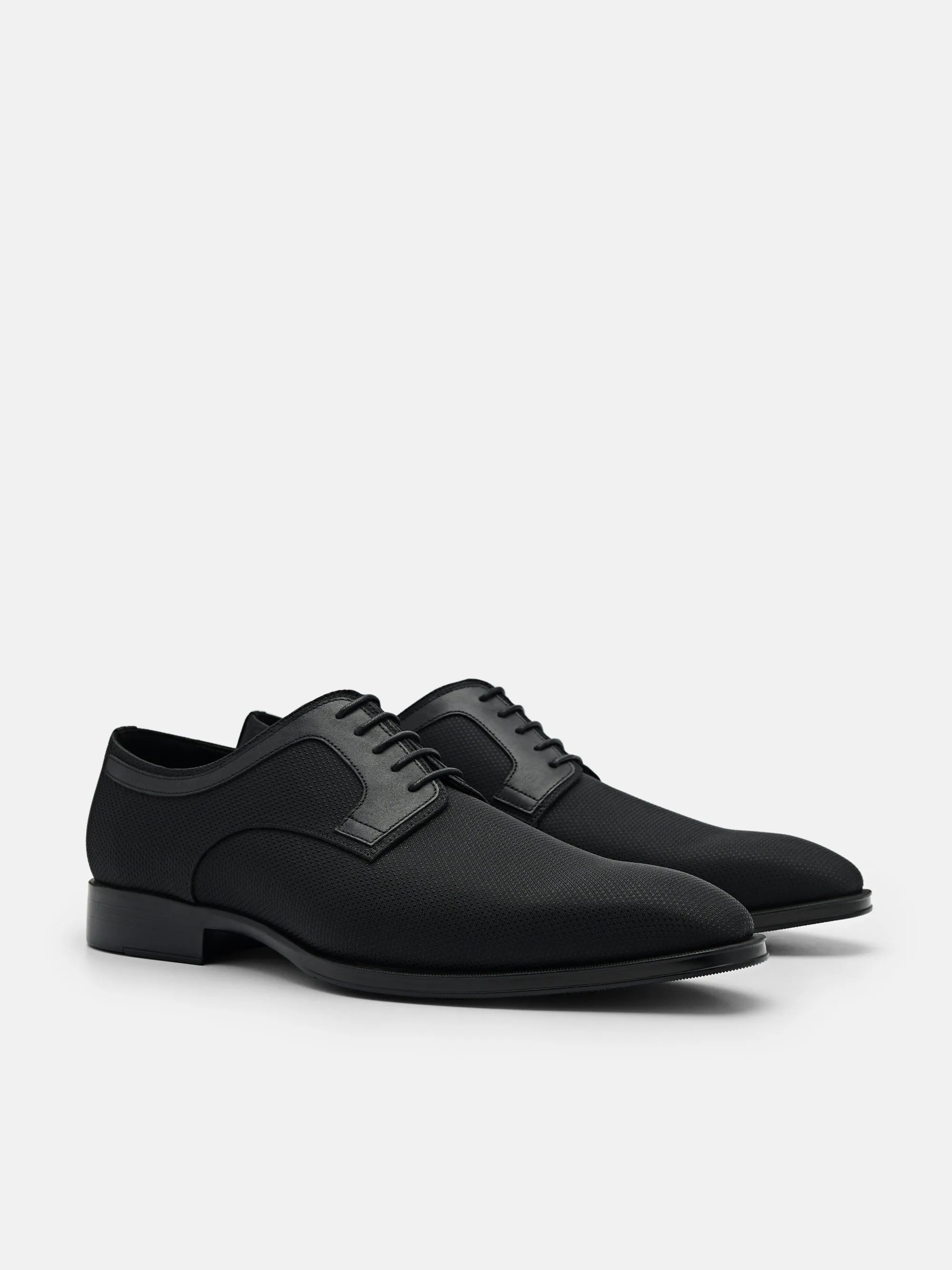 Nylon and Leather Derby Shoes