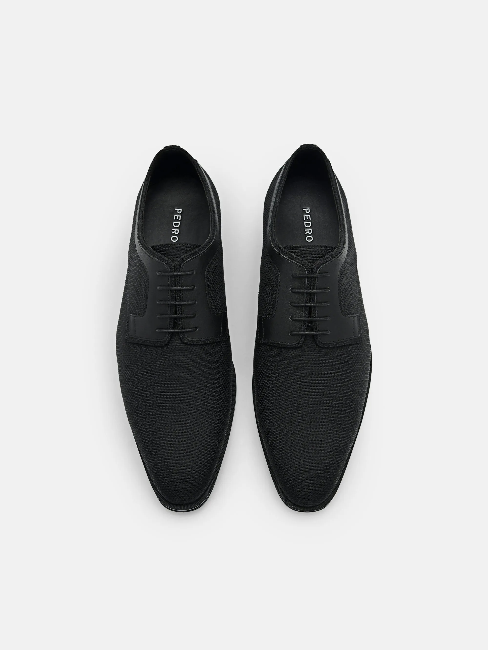 Nylon and Leather Derby Shoes