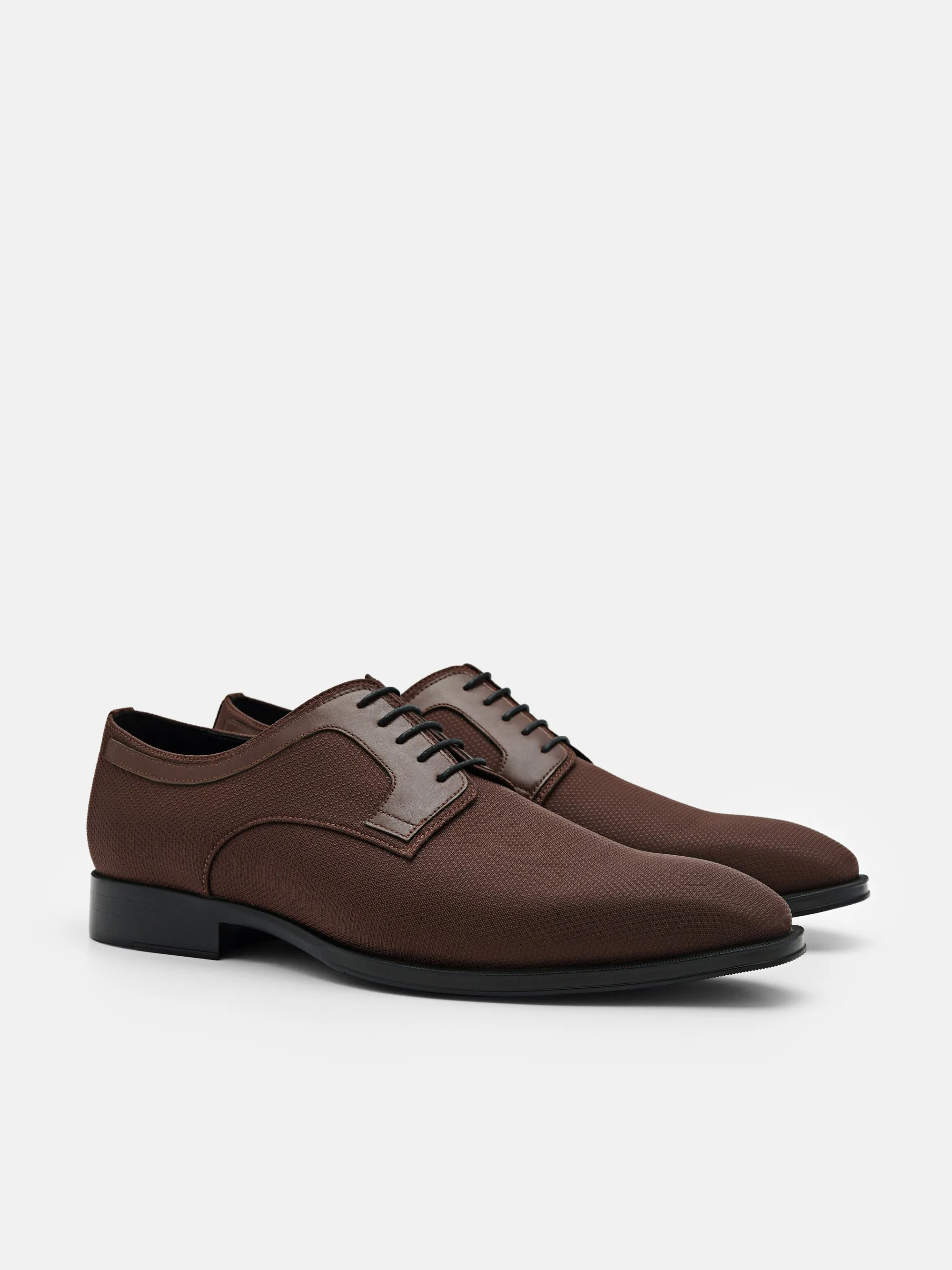 Nylon and Leather Derby Shoes