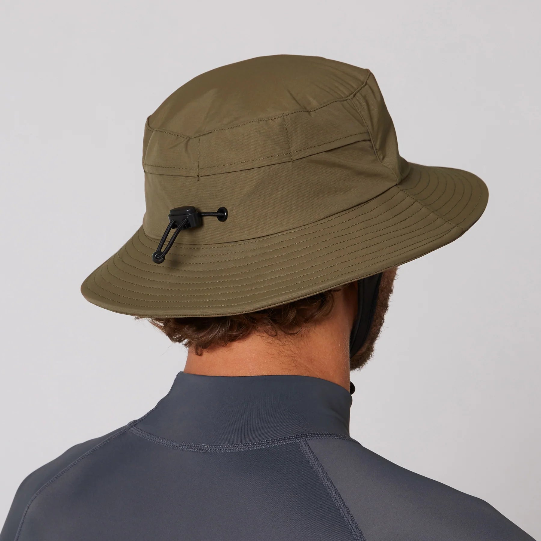 Ocean and Earth Bingin Soft Peak Surf Hat - Olive