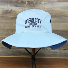 Ocean City New Jersey 1897 Bucket Hat | Light Blue Bucket Hat