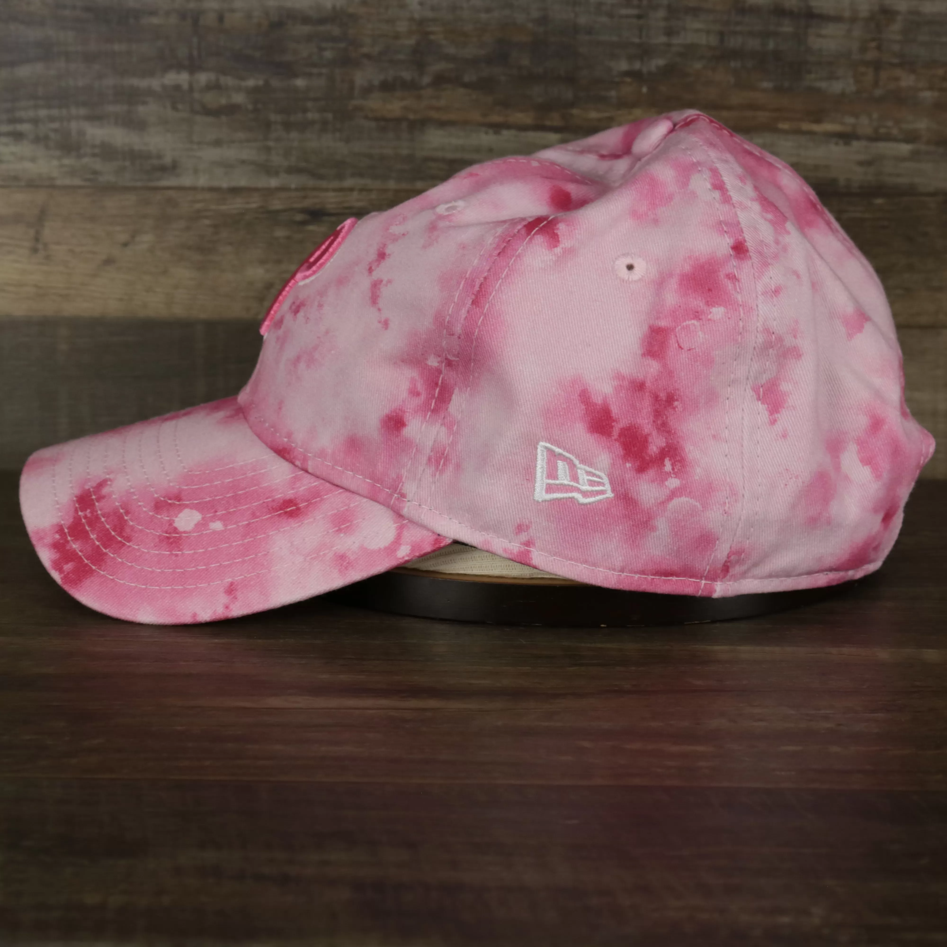 Philadelphia Phillies 2022 Mother’s Day On-Field 9Twenty Women's Dad Hat | Pink Tie Dye