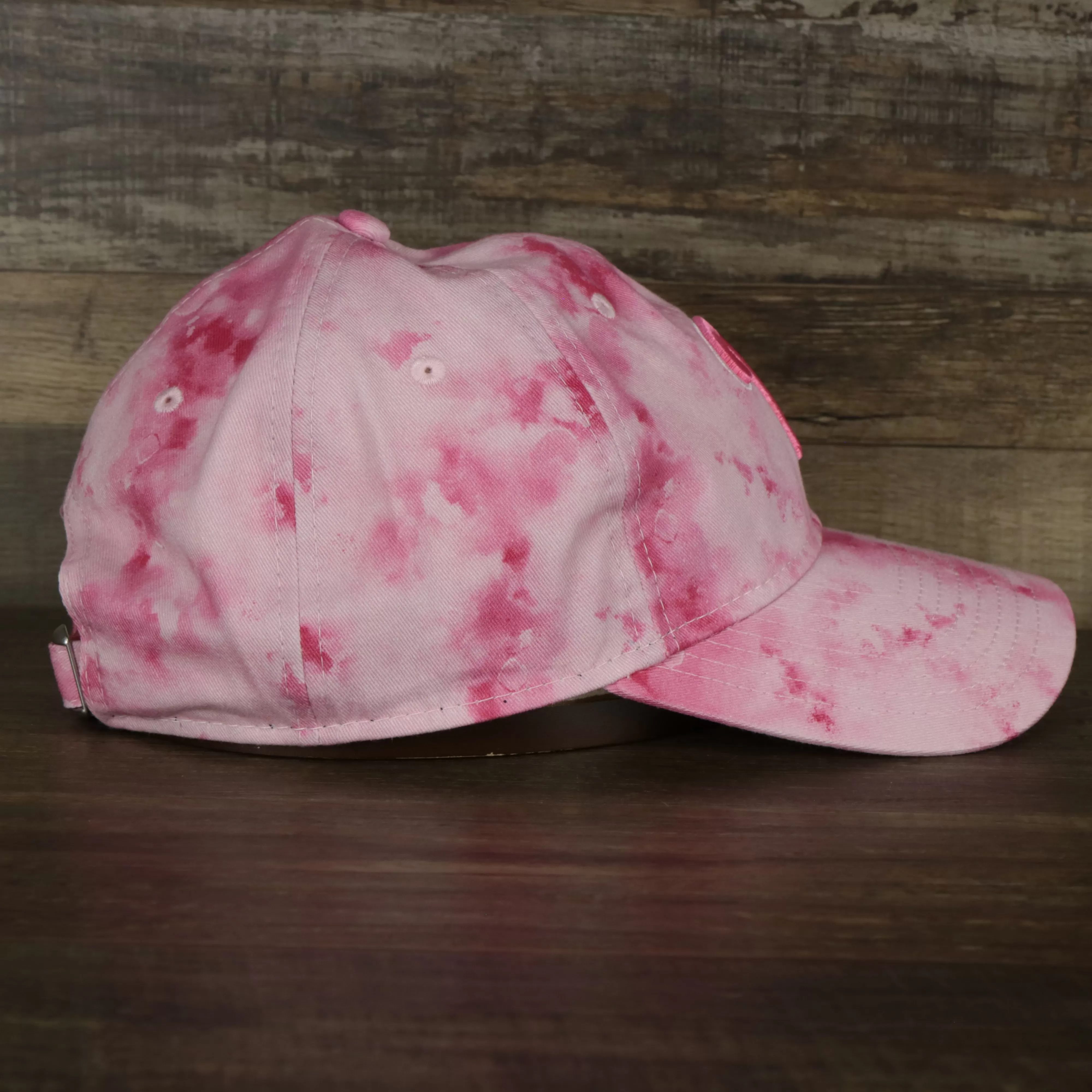 Philadelphia Phillies 2022 Mother’s Day On-Field 9Twenty Women's Dad Hat | Pink Tie Dye