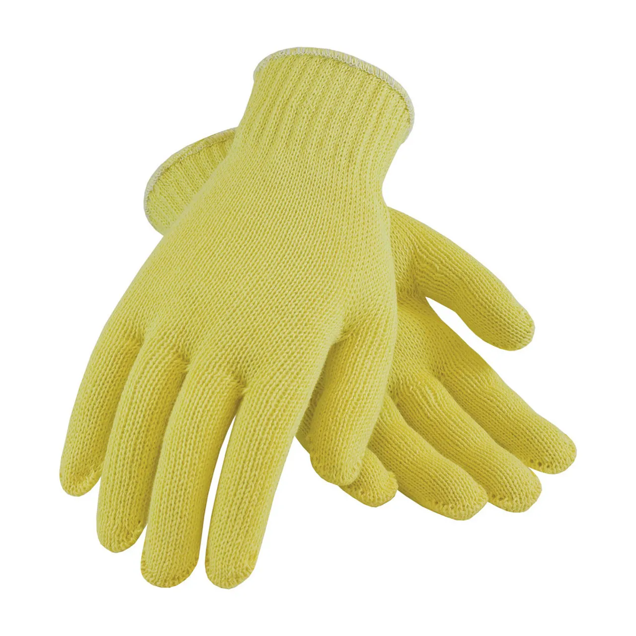 PIP Box of 72 Pair A3 Hi Vis Yellow Kut-Gard Kevlar Made in USA Gloves 07-K300