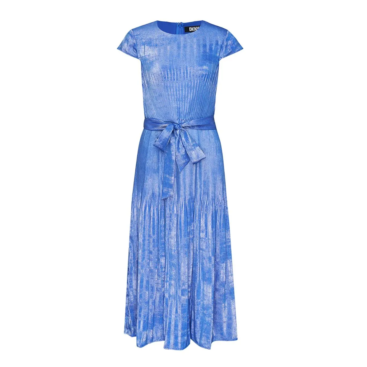 Pleated Maxi Dress -Blue