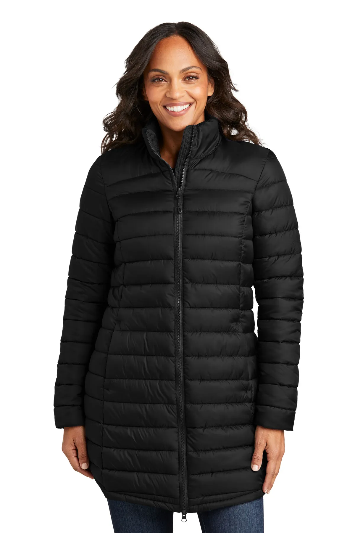 Port Authority Clothing L365 Port Authority Ladies Horizon Puffy Long Jacket SKU: L365