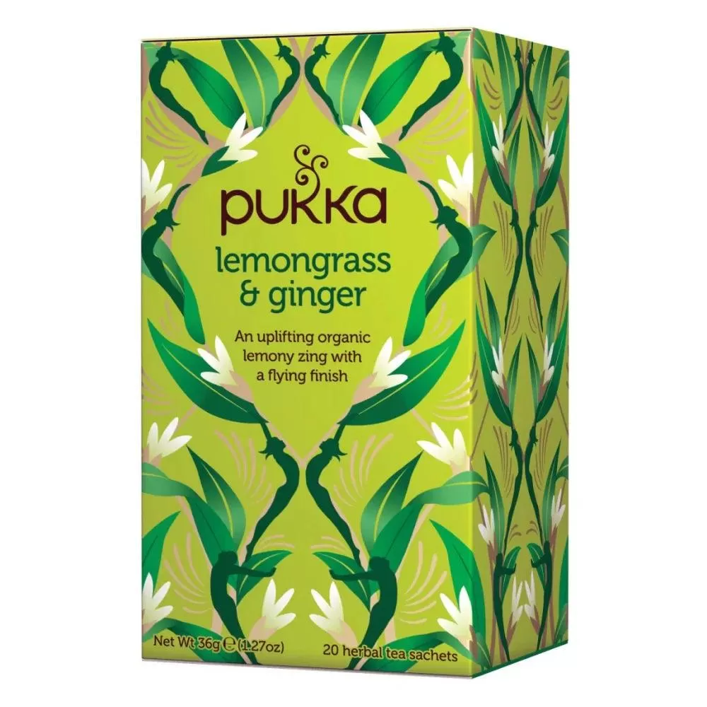 Pukka Tea Lemongrass & Ginger 20 Teabags 4 Pack