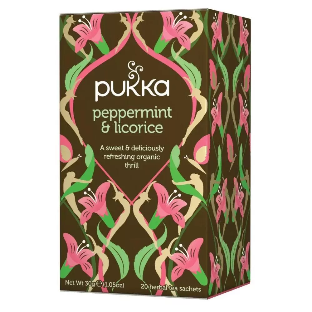 Pukka Tea Peppermint & Licorice 20 Teabags 4 Pack