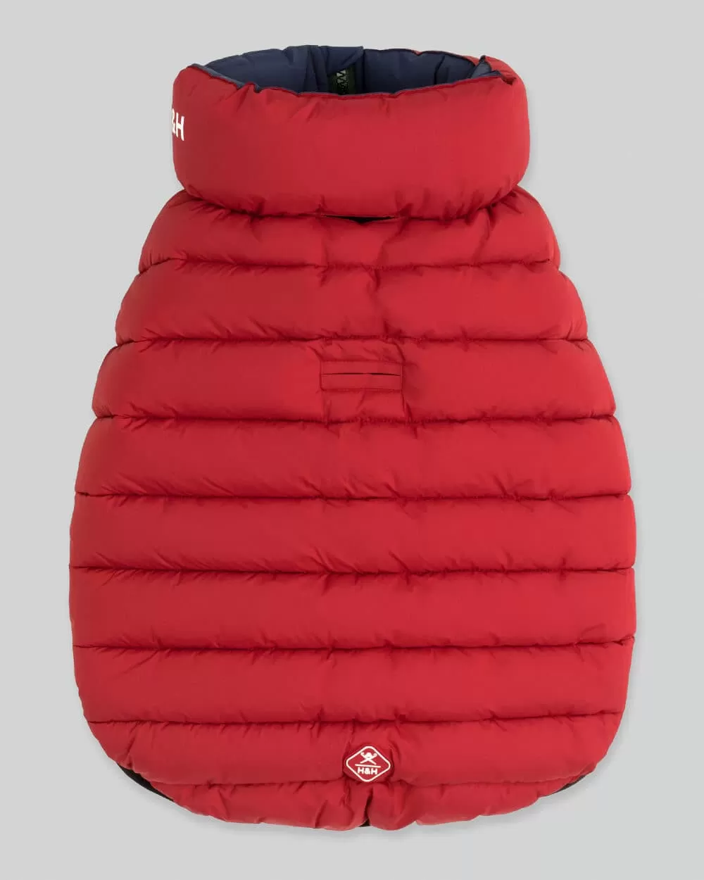 Reversible Dog Puffer Jacket - Navy & Berry