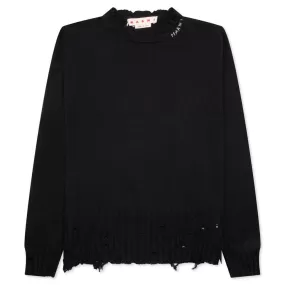 Round Neck Sweater - Black