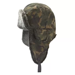 Shearling Aviator Hat with Camo