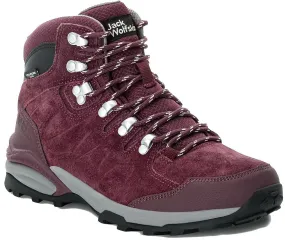 shoes Jack Wolfskin Refugio Texapore MID W - Dark Maroon - women´s