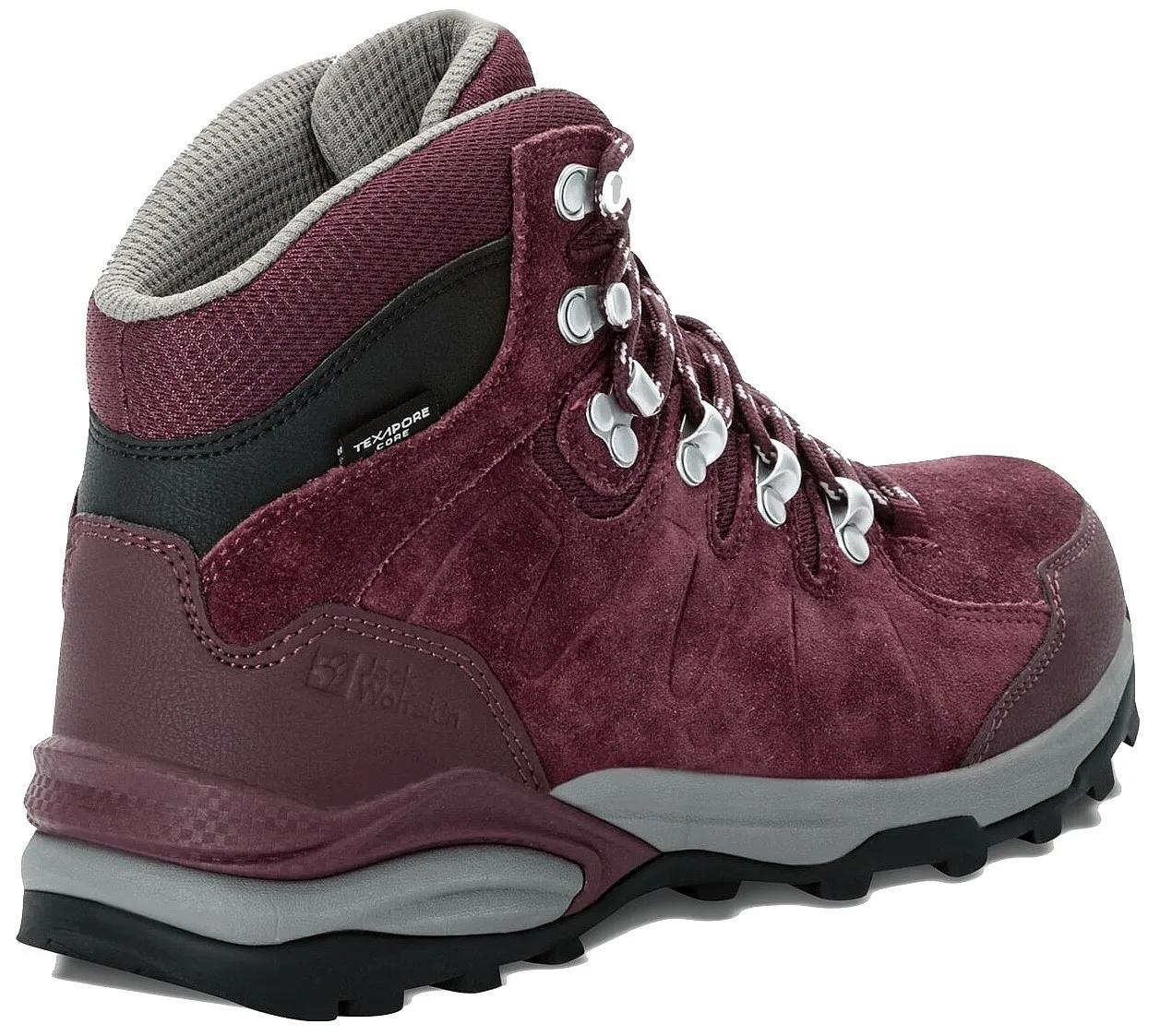 shoes Jack Wolfskin Refugio Texapore MID W - Dark Maroon - women´s