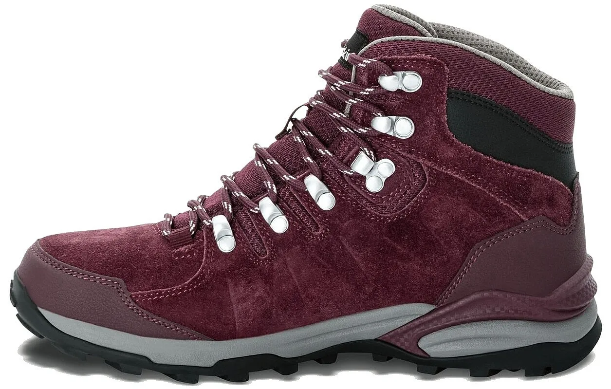 shoes Jack Wolfskin Refugio Texapore MID W - Dark Maroon - women´s