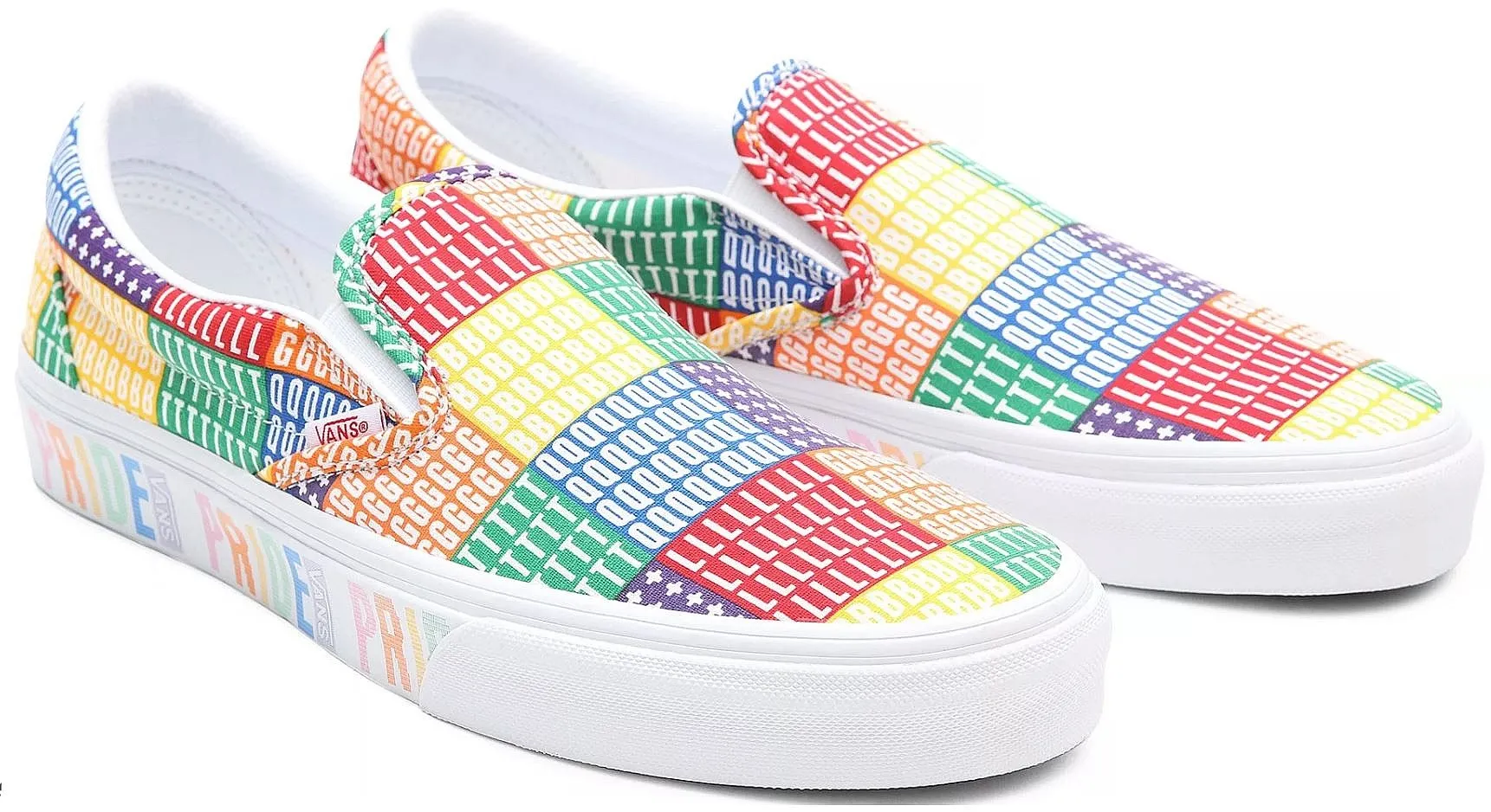 shoes Vans Classic Slip-On - Pride/Multi/True White