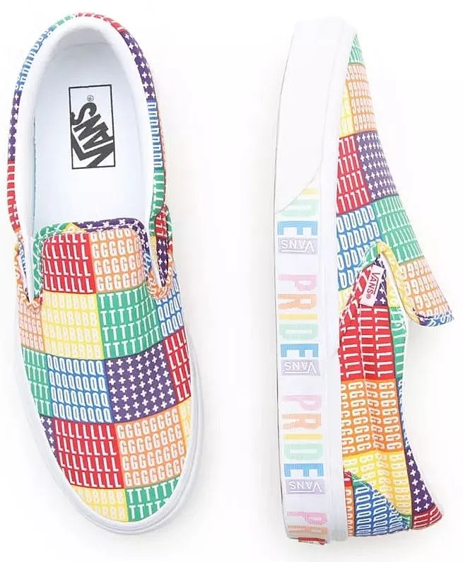 shoes Vans Classic Slip-On - Pride/Multi/True White