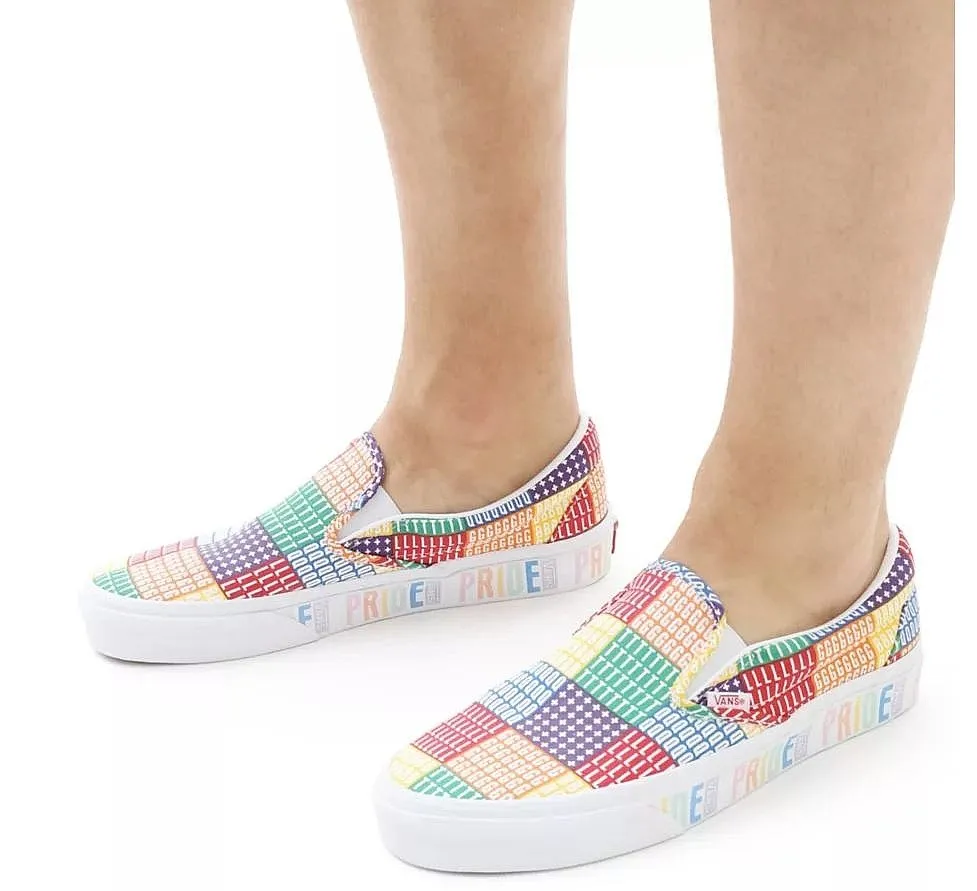 shoes Vans Classic Slip-On - Pride/Multi/True White