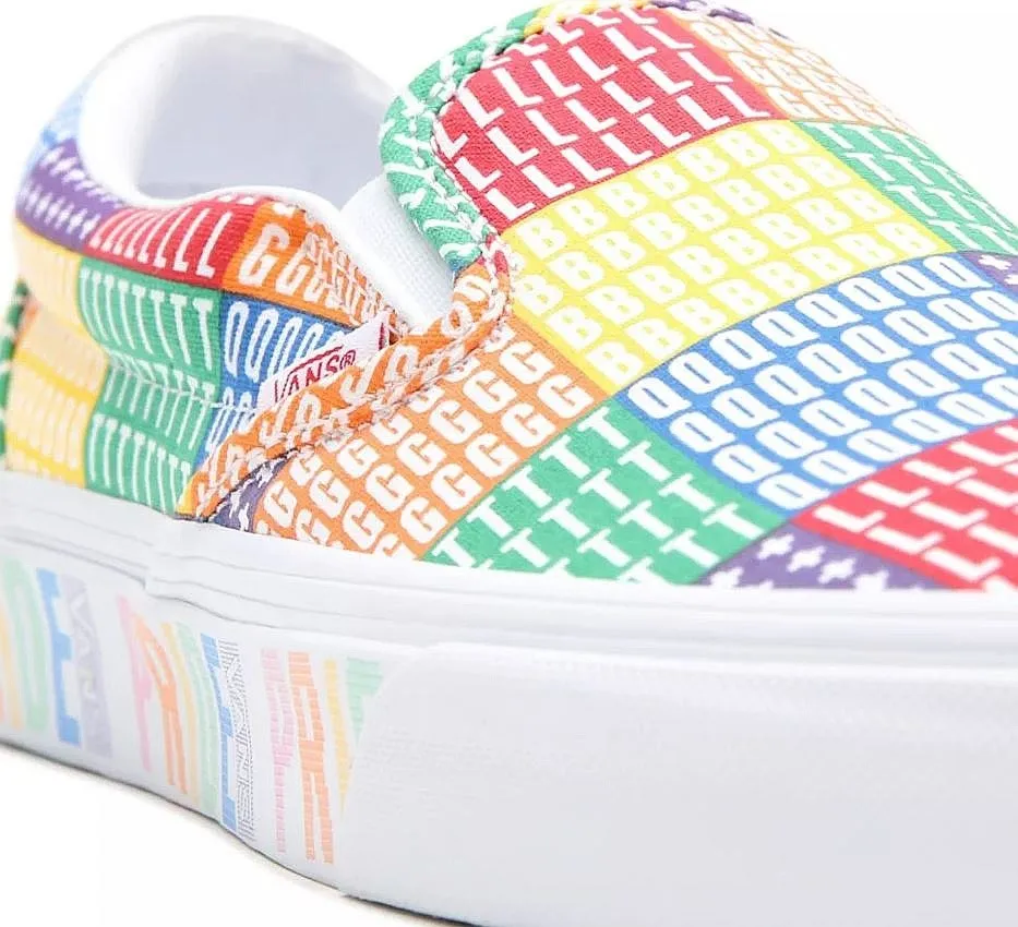 shoes Vans Classic Slip-On - Pride/Multi/True White