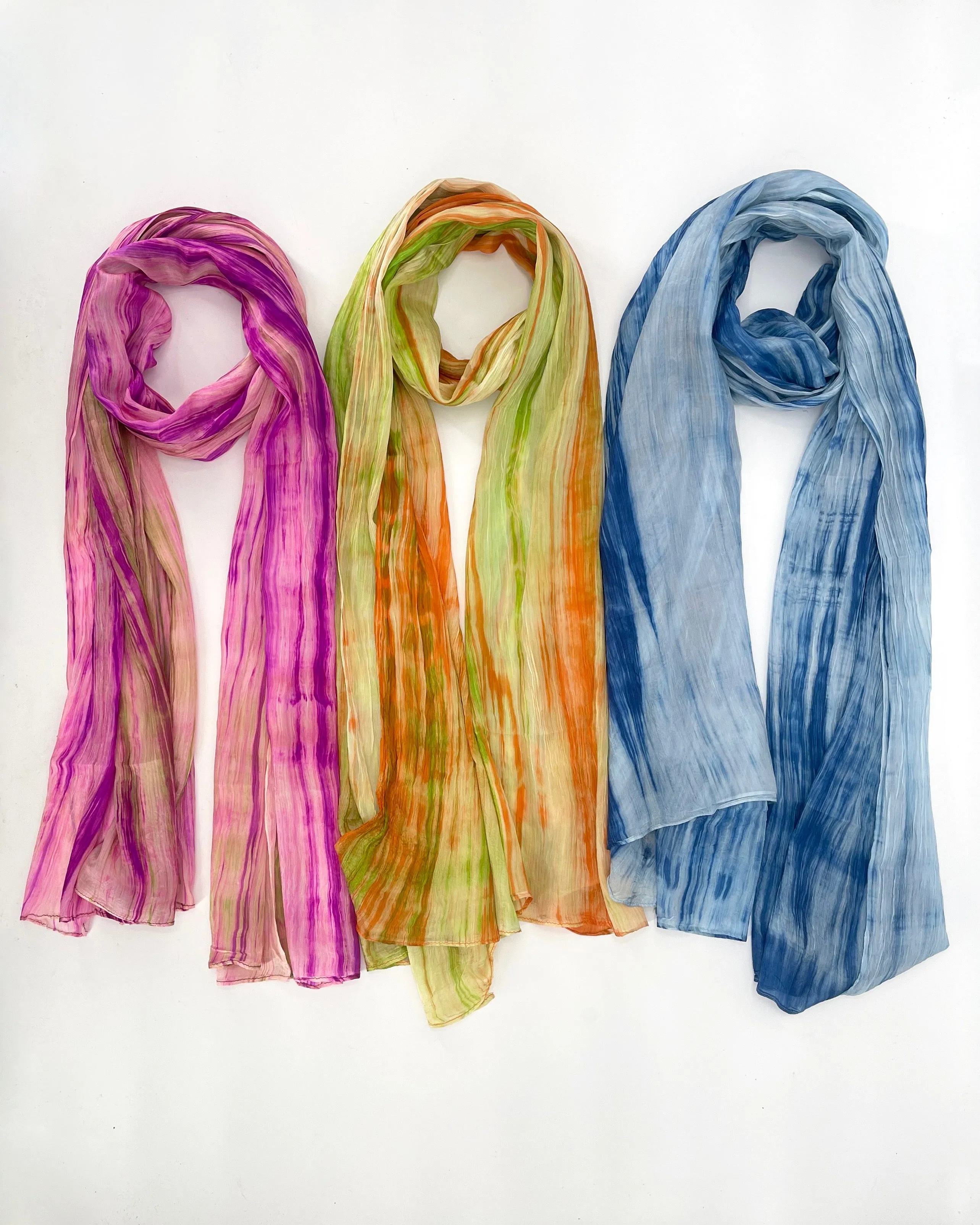 Silk Watercolor Scarves