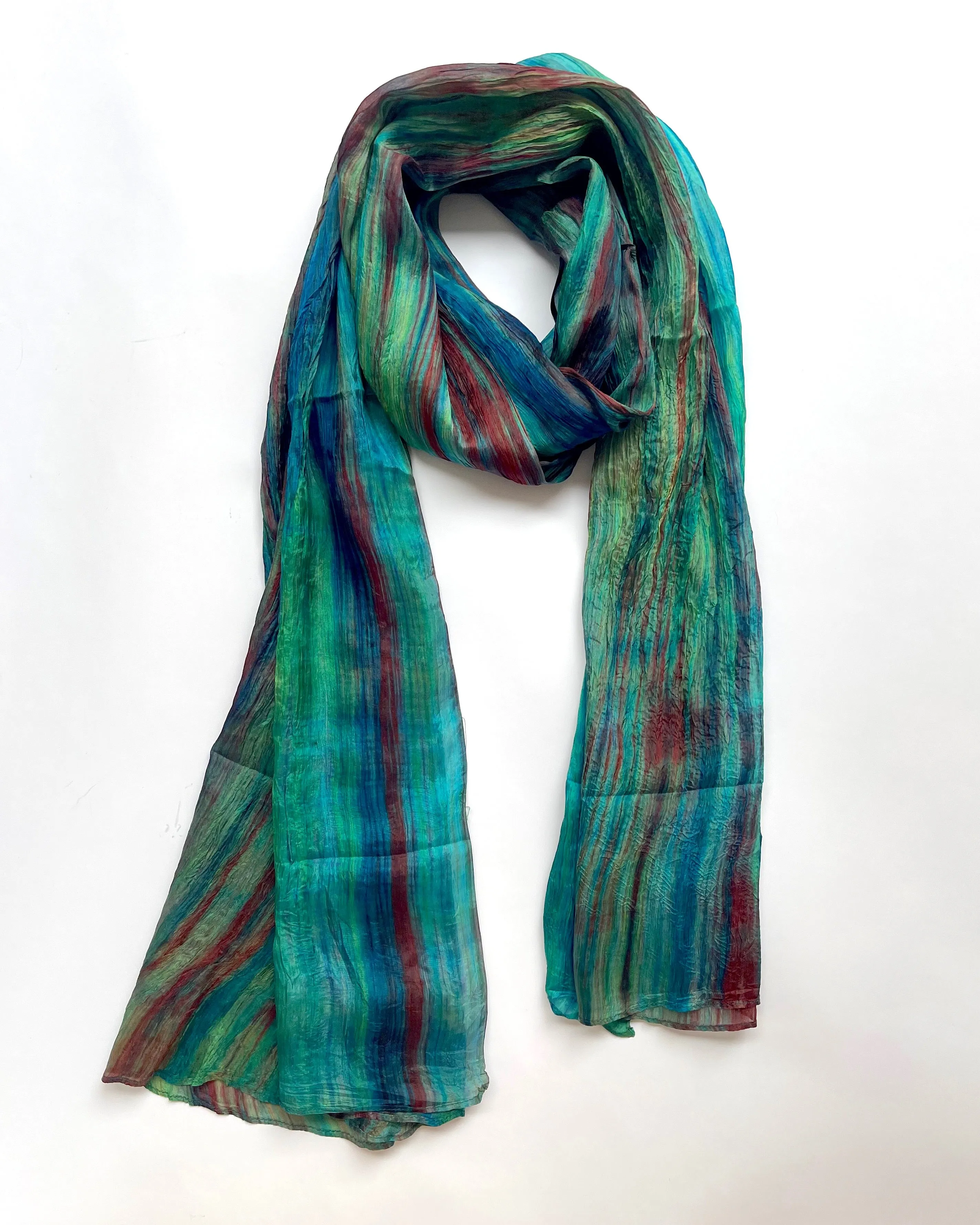 Silk Watercolor Scarves