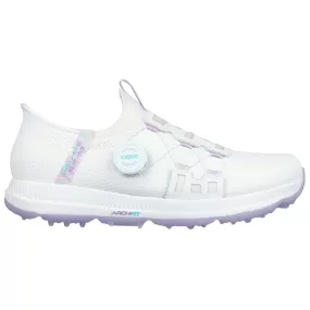 Skechers Go Golf Elite 5 Slip In Ladies Golf Shoes White/Lavender