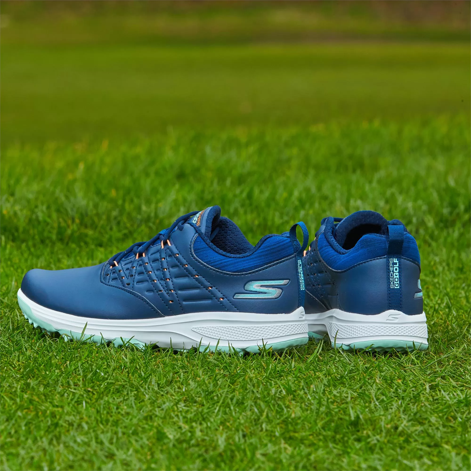 Skechers Pro 2 Ladies Golf Shoes Navy/Turquoise