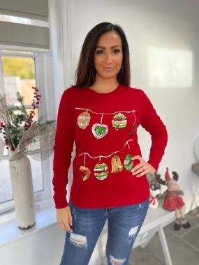 Sparkle Christmas Bauble Jumper