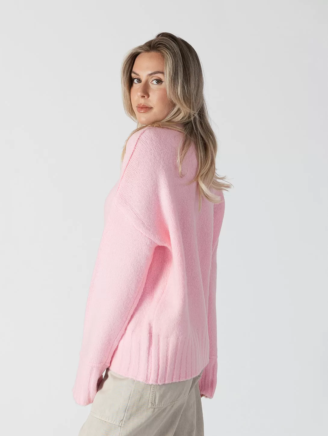 Tanya Sweater - Rose Pink