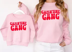 Valentines Day Matching Sweatshirts Galentine Gang Matching Jumpers Valentines Day Gift Pink/Red